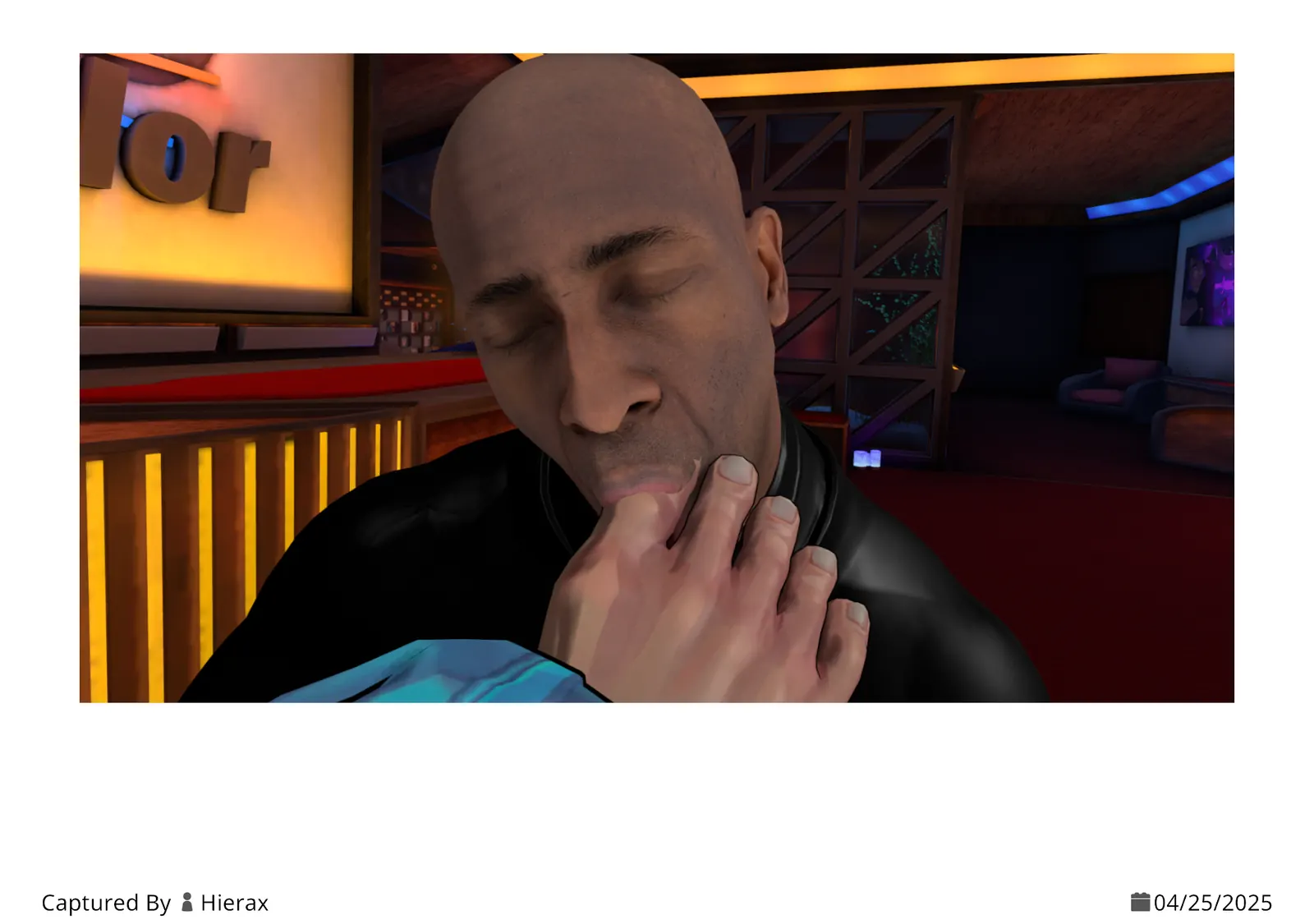 A funny candid moment in a VRChat club